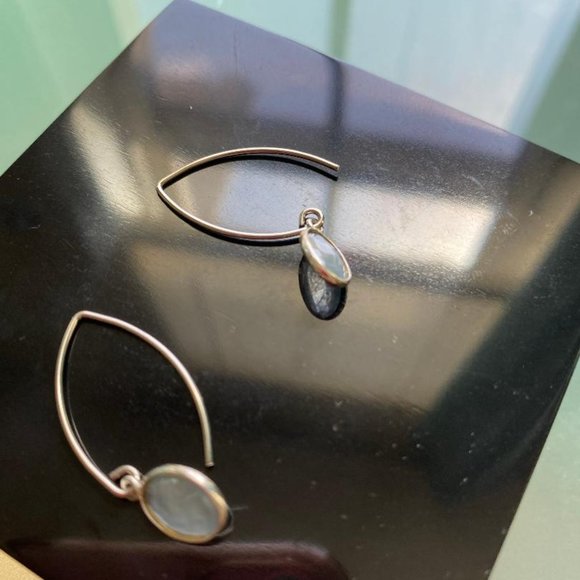 Gemstone Earrings with Sterling Silver Wire - Picture 3 of 4